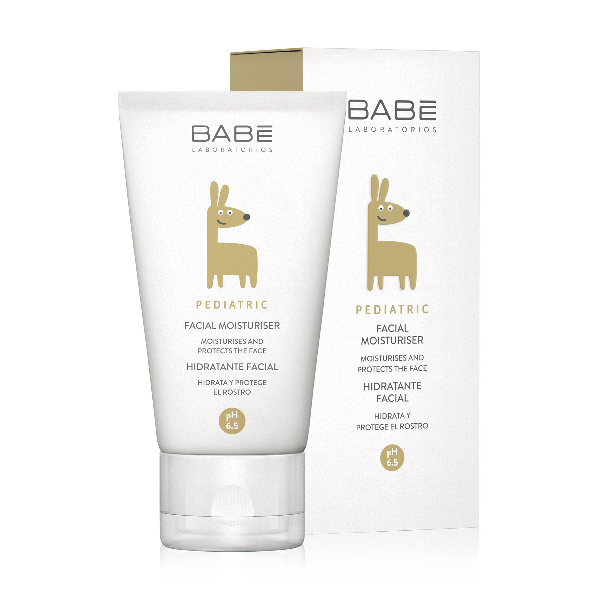 Дитячий крем для обличчя BABE Laboratorios Facial Moisturiser зволожувальний із захисними властивостями, 50 мл